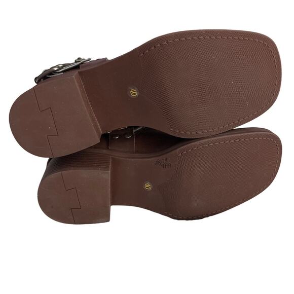 Dwarves Tall Brown Leather Riding Boots Women’s Size 8.5 - Picture 6 of 7